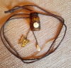 Message in a Bottle Pendant - Add Tuft of Pet Hair, Jewels, Oils...